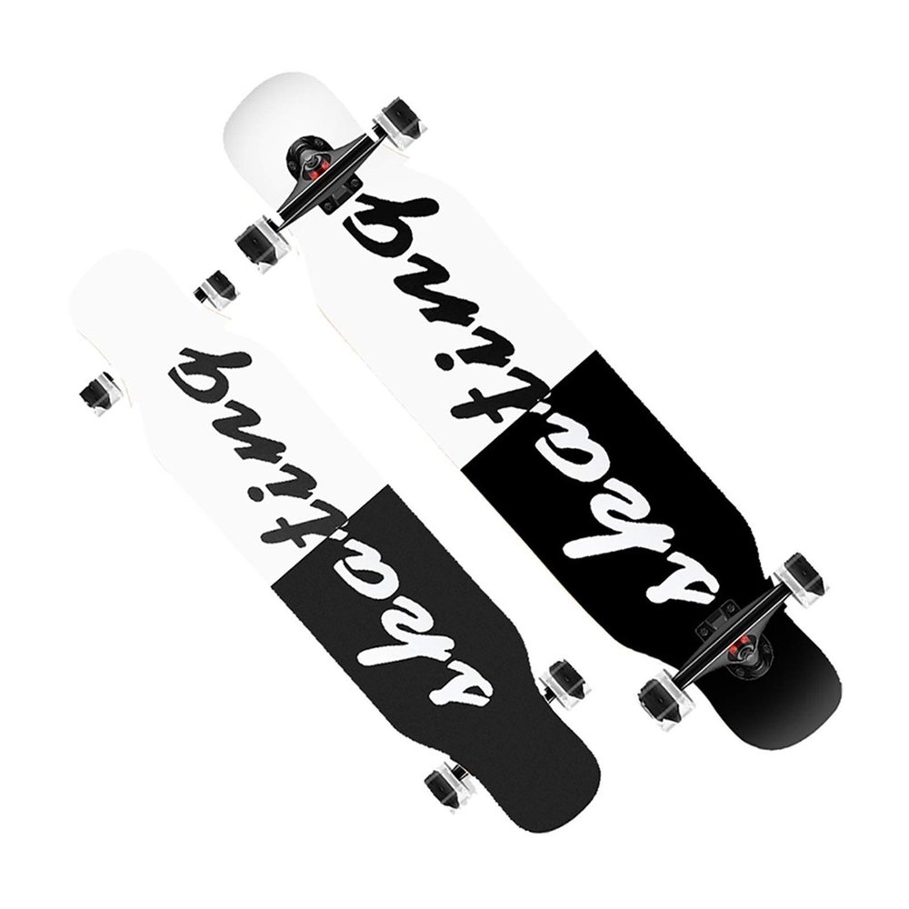 Long Boards Skateboard for Girls Boys, Skateboard 42 Inch Premium Longboard Skateboard for Cruising Freestyle Downhill Dancing Skate Boards Cruiser for Teens Adults Beginners ( Color : C with LED )
