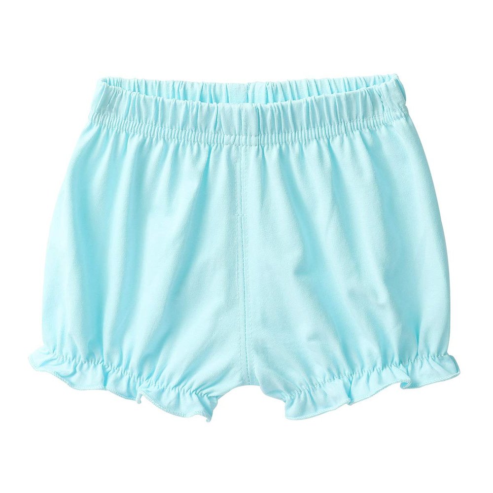 JEATHA Infant Baby Girls Loose-Fit Booty Shorts Elastic Waistband Diaper Cover Summer Breathable Boycuts Sky Blue 2-3