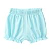 JEATHA Infant Baby Girls Loose-Fit Booty Shorts Elastic Waistband Diaper Cover Summer Breathable Boycuts Sky Blue 2-3 view 1