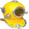 Piru Small Nautical Maritime Deep Sea Anchor Engineering Yellow Diving Divers Helmet view 1