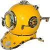 Piru Small Nautical Maritime Deep Sea Anchor Engineering Yellow Diving Divers Helmet view 3