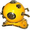 Piru Small Nautical Maritime Deep Sea Anchor Engineering Yellow Diving Divers Helmet view 4
