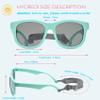Hycredi Flexible Polarized Sunglasses with Strap for Baby Age 0-2 Years (Blue/Grey) view 4
