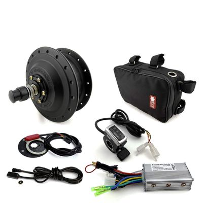 250W Bicycle Front Wheel Drive YouE Bruhsless Hub Motor with Wuxing LCD Display Thumb Throttle (24V Thumb)