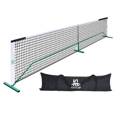 KL KLB SPORT Portable Pickleball Net System Regulation Size Net Set 22FT for Indoor and Outdoor, Designed for All Weather Conditions with Steady Metal Frame, Strong PE Net and 600D Carrying Bag