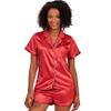 MISSIMIA Womens Pajamas Set Short Sleeve Sleepwear Button Down Nightwear Satin Pj Lounge Sets XS-XL view 2