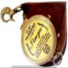 Brass Compass Magnetic,Direction Compass (Antiquated Finish) Poem Engraved Pocket Compass view 1