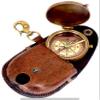 Brass Compass Magnetic,Direction Compass (Antiquated Finish) Poem Engraved Pocket Compass view 3