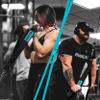 Vulken Tricep Rope Cable Attachment. 24 Inch & 17 Inch Two Lengths Built in One Pull Down Rope. Triceps Extension Straps Gym Equipment. Home Workout Handles for Resistance Bands. view 2