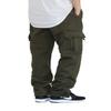 AIRNINE Men's Fleece Cargo Sweatpants Heavyweight S-6XL (Olive, Large) view 2