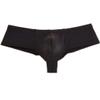 Jaxu Men's Elastic Spandex Thong Boxer Shiny Boxers Briefs Guys Pants Sexy Men Pouch Underwear 3-Pack(black) M, XU275 view 2