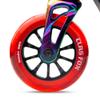 CLAS FOX Pro Scooter Wheels 100mm Transparent Sparkle PU with ABEC-9 Bearings CNC Metal Core (2pcs) (Red) view 4