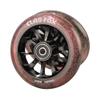 CLAS FOX Pro Scooter Wheels 110mm Transparent Sparkle PU with ABEC-9 Bearings CNC Metal Core (2pcs) (Brown) view 2