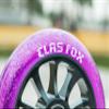 CLAS FOX Pro Scooter Wheels 110mm Transparent Sparkle PU with ABEC-9 Bearings CNC Metal Core (2pcs) (Purple) view 4