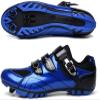 ZKHD Riding Shoes Adults' Professional Road Bike Outdoor Cycling Shoes Spin Shoes with Cleat Men's Mountain Bike Shoes,Blue-6 view 2
