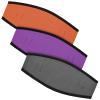 3 Pieces Neoprene Mask Strap Cover Neoprene Diving Mask Straps Hair Protector Wrap for Dive and Snorkel Masks Water Sports (Purple, Gray, Orange) view 1