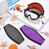 3 Pieces Neoprene Mask Strap Cover Neoprene Diving Mask Straps Hair Protector Wrap for Dive and Snorkel Masks Water Sports (Purple, Gray, Orange) view 4
