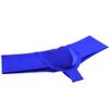 Jaxu Men's Elastic Spandex Thong Boxer Shiny Boxers Briefs Guys Pants Sexy Men Pouch Underwear 3-Pack(blue) L view 3