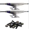 Venture Trucks V-Lights Polished Skateboard Trucks - 5.25" Hanger 8.0" Axle with 1" Raven Black Hardware - Bundle of 2 items view 1
