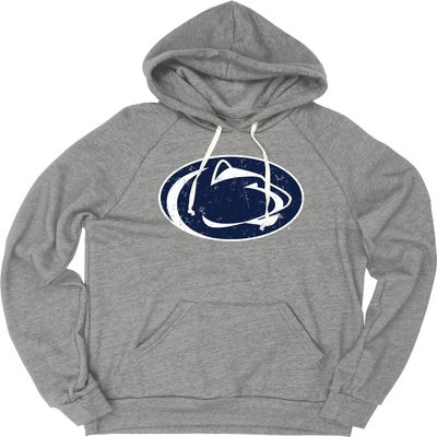 Blue 84 Men's Penn State Nittany Lions Tri-Blend Hoodie Vintage Icon Heather Grey, Grey, X-Large