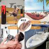 4 Inch Heavy Duty Carabiner Clips,Extra Large Stainless Steel Carabiner for Gym,2 Pcs Snap Hooks view 4