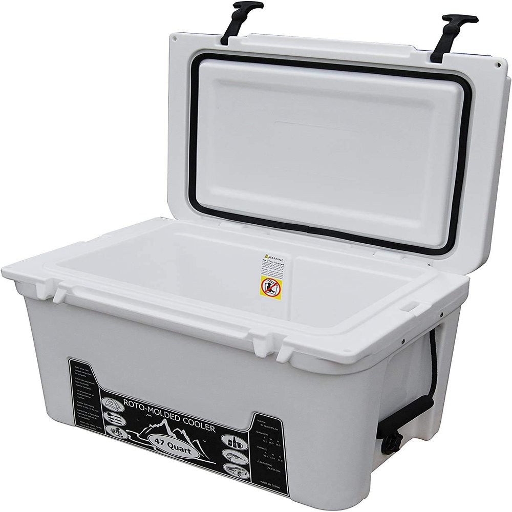 BKC RC291 Multi-Day Camping and Fisherman's Cooler (White, 45L)