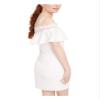 BCX DRESS Womens Ivory Spaghetti Strap Square Neck Short Evening Body Con Dress 11 view 2