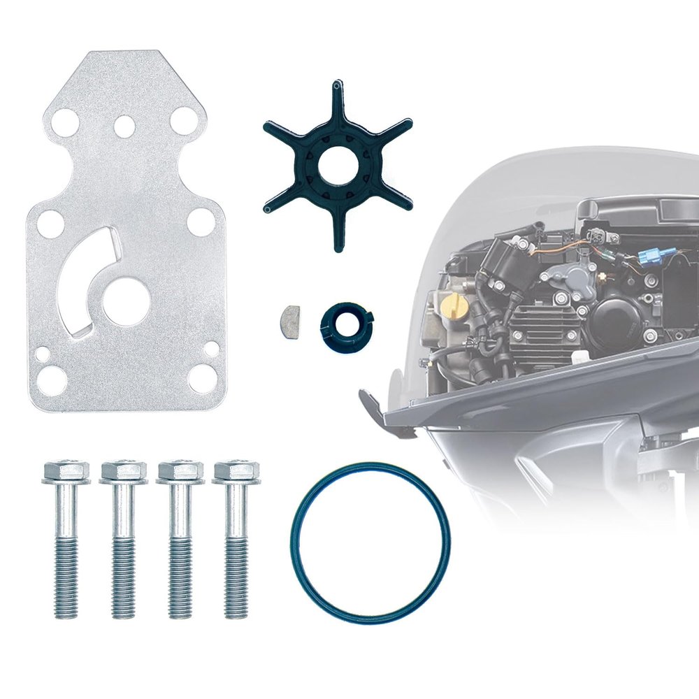 PumuHo Outboard Water Pump Repair Kits for Yamaha 9.9 15 HP Outboard Engine Sierra 18-3433 63V-W0078-01