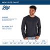 Blue 84 Men's Arizona Wildcats Tri-Blend Long Sleeve T-Shirt Vintage Icon Heather Grey, Grey, Large view 4