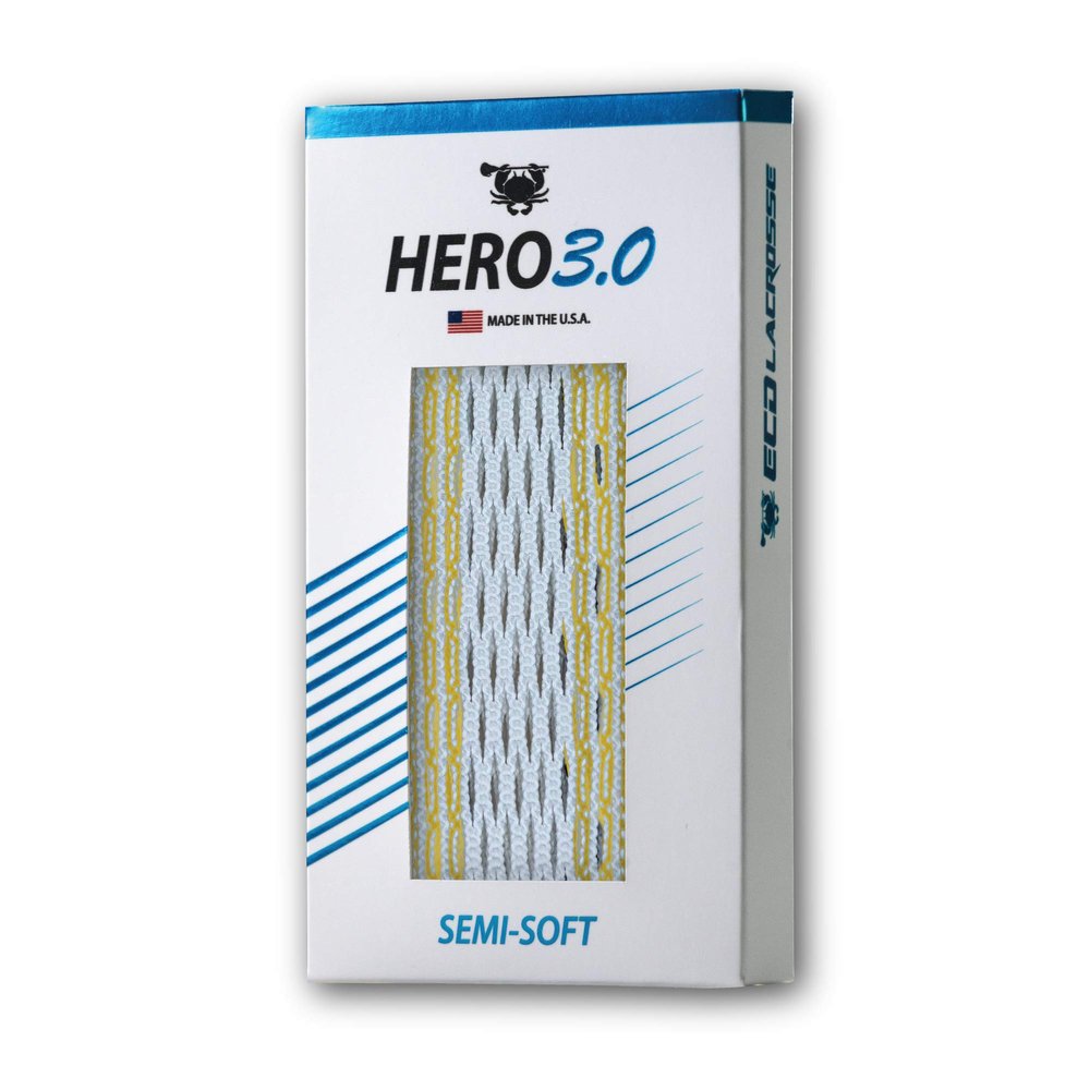 ECD Lacrosse Hero 3.0 Mesh - Semi Soft - Golden Yellow Storm Striker