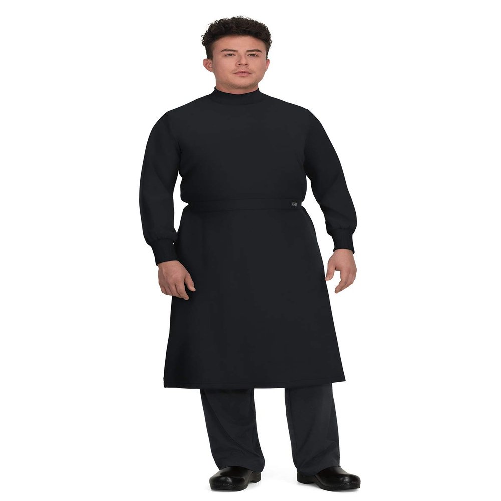 KOI Basics Unisex Clinical Cover Gown Black X-Small