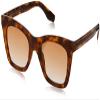 Martha Stewart Women's MS104 Classic UV400 Protective Square Cat Eye Sunglasses - Timeless Gifts for Her, 50mm view 1