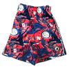 Flow Society Swoosh Blue & Red Attack Boys Shorts - Kids Athletic - Basketball - Baseball - Hockey - Football - Lacrosse view 1