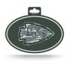 Rico Industries NFL Kansas City Chiefs Full Color Oval Sticker Colored Oval Sticker, 4 x 6, White view 1