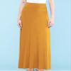 Lock and Love LL WB670 Womens Fold-Over Maxi Skirt XXL Mustard view 2
