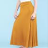 Lock and Love LL WB670 Womens Fold-Over Maxi Skirt XXL Mustard view 4
