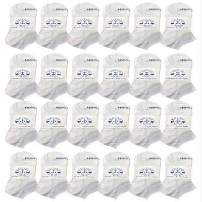 Yacht & Smith 24 Pairs of Low Cut Ankle Socks for Big Kids, Boys Girls, Bulk Pack Sock Size 6-8