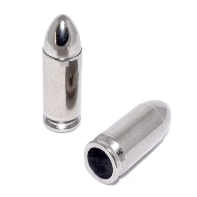 Steelworx 9mm Stainless Steel Snap Caps/Dry Fire Training Rounds (5X Silver)