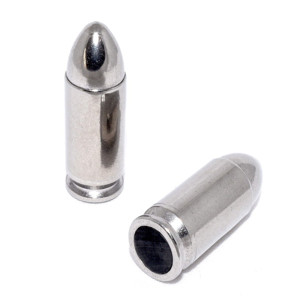 Steelworx 9mm Stainless Steel Snap Caps/Dry Fire Training Rounds (5X Silver)