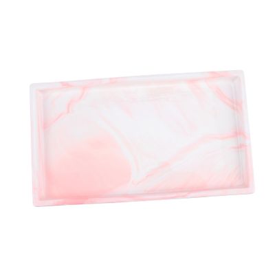 Cabilock 1pc Ceramic Serving Tray Marble Pattern Elegant Tabletop Storage for Jewelry and Home Nordic Style Versatile Organizer for Bathroom Bedroom and More