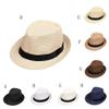 Digood Baby Care,Children Kids Summer Beach Sun Hat Jazz Panama Trilby Fedora Hat Gangster Cap,for Easter Day Festival Birthday Gifts(D,One Size) view 3