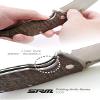 SANRENMU 1006 NEW Pocket Folding Knife 14C28N Blade Flipper Ball Bearing Outdoor Camping Survival Tool EDC (Brown) view 4