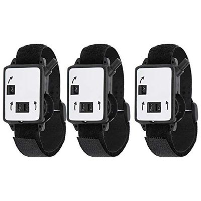 Score Counter, Wrist Scorer, Manual Clicker for Golf, Portable Stroke Counter, Golf Accessory, 3PCS Set