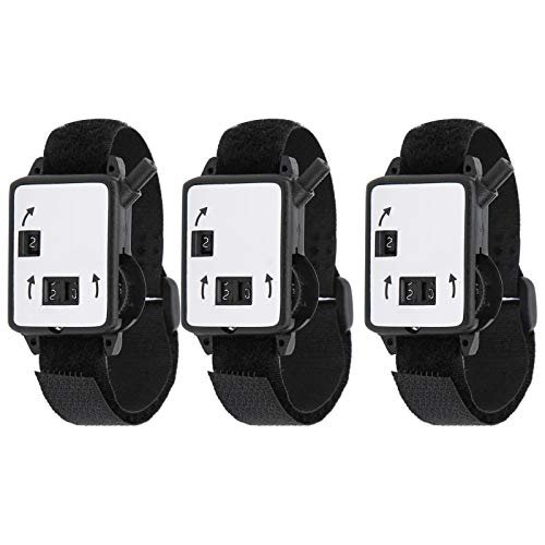 Score Counter, Wrist Scorer, Manual Clicker for Golf, Portable Stroke Counter, Golf Accessory, 3PCS Set