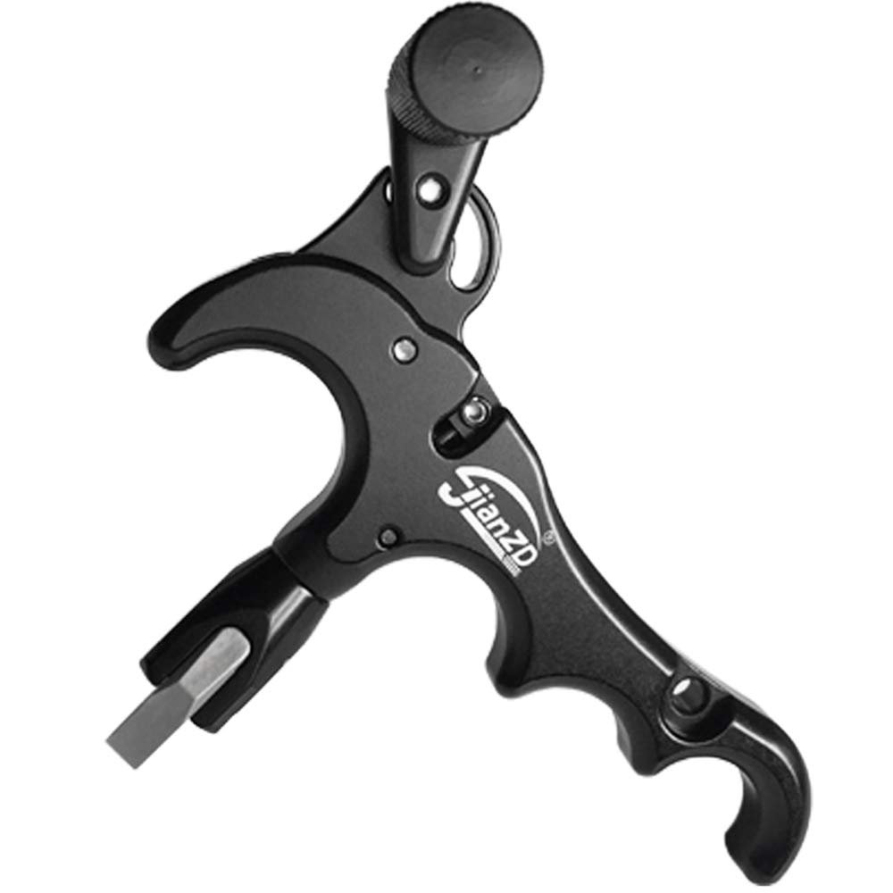 JIANZD Bow Release for Compound Bow,Aluminum 360Rotatable,Archery Release Trigger,for Both Youth and Adults,Adjustable Sensitivity and Angle,Tool Included