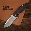 SANRENMU 1006 NEW Pocket Folding Knife 14C28N Blade Flipper Ball Bearing Outdoor Camping Survival Tool EDC (Black) view 3