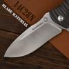 SANRENMU 1006 NEW Pocket Folding Knife 14C28N Blade Flipper Ball Bearing Outdoor Camping Survival Tool EDC (Black) view 4