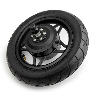 24V 36V 250W 12 Inch Bike Motor Wheel With Tire For Mini Bicycle Front Wheel (Black 48V)