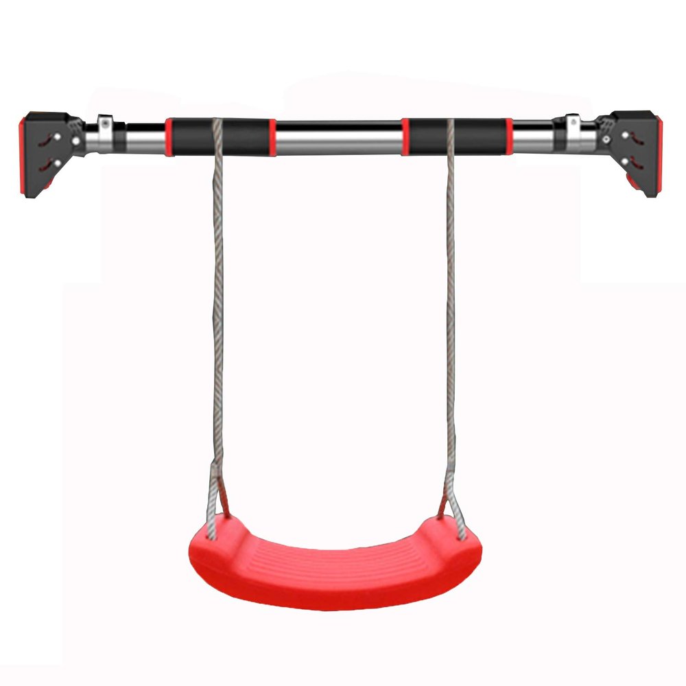 WXYZ Pull-Up Bar Horizontal Bar with Lifting Ring Combination Set, Chin Up Bar for Male and Female Muscle Training, 72-92cm, 92-124cm, 110-138cm, 130-175cm (Size : 130-175cm)
