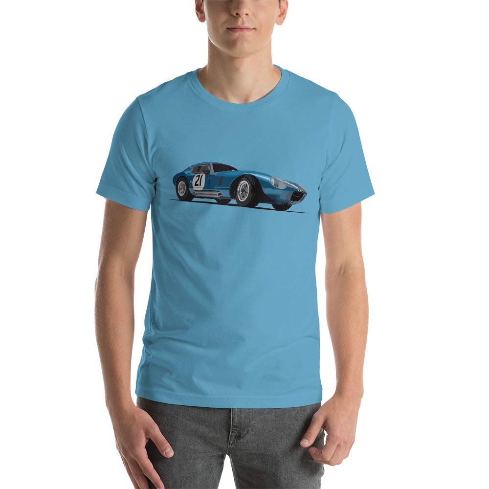 1964 Cobra Daytona Dan Gurney Race Car Short-Sleeve Unisex T-Shirt Ocean Blue